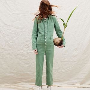 Madewell Garment-Dyed Relaxed Coverall Jumpsuit Medium